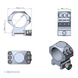 Кріплення 30mm X-Accu 1" Two-piece Scope Low Profile Picatinny Scope Rings (XASR-3001) 01028 фото 3