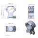 Кріплення Vector Optics 30MM X - Accu Profile Picatinny Rings XASR-3002 01031 фото 3