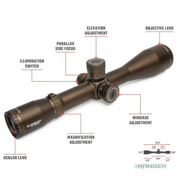Оптичний приціл Athlon Ares ETR 4.5-30x56, Side Focus, 34mm, FFP 01006 фото