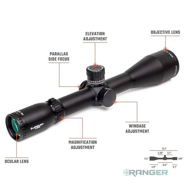 Оптичний приціл Athlon Ares BTR GEN2 HD 2.5-15&times;50 APRS5 FFP IR MIL 01007 фото