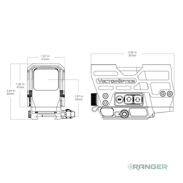 Коліматорний приціл Vector Optics Frenzy Plus 1x31x26 Multi-Reticle (SCRD-М67) 01043 фото