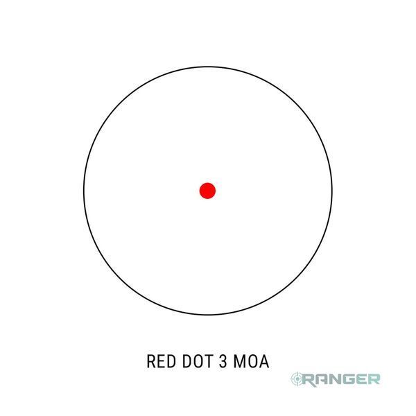 Коліматорний приціл Frenzy-S 1x17x24 SAS Battery Side Loading Red Dot Sight (SCRD-62) 01044 фото